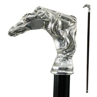 Elegant and sturdy cane for seniors – beechwood and pewter, up to 130 kg