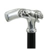 Leone walking stick - for elegant men and women - wood, metal - personalized - Cavagnini made in Italy