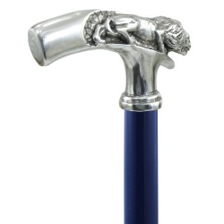 Leone walking stick - for elegant men and women - wood, metal - personalized - Cavagnini made in Italy