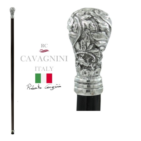 Liberty walking stick - for elegant men and women - wood, metal - personalized - Cavagnini made in Italy