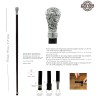 Bastón Liberty - para hombres y mujeres elegantes - madera, metal - personalizado - Cavagnini hecho en Italia