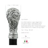 Liberty walking stick - for elegant men and women - wood, metal - personalized - Cavagnini made in Italy