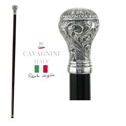 Liberty walking stick - for elegant elderly men and women - wood, metal - personalized - Cavagnini made in Italy
