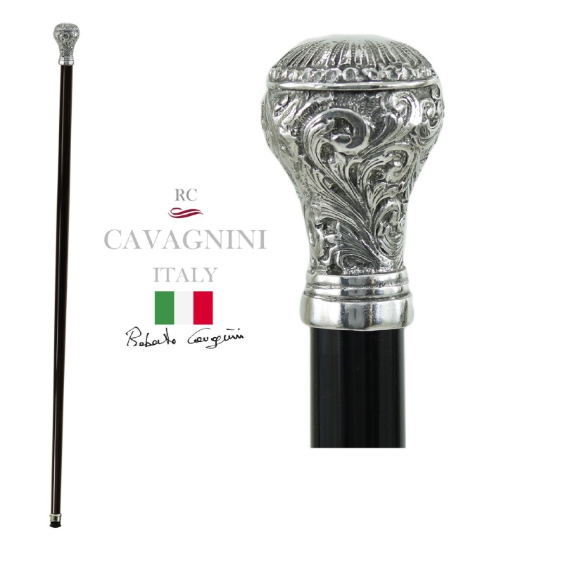 Bastón Liberty - para hombres y mujeres mayores elegantes - madera, metal - personalizado - Cavagnini hecho en Italia Bastón Liberty - para hombres y mujeres mayores elegantes - madera, metal - personalizado - Cavagnini hecho en Italia