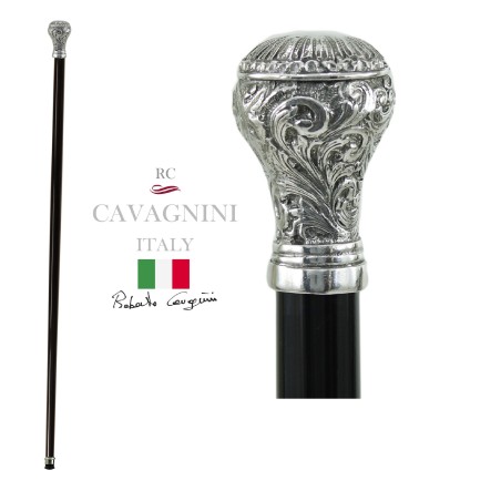 Liberty walking stick - for elegant elderly men and women - wood, metal - personalized - Cavagnini made in Italy