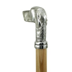 Bastone da passeggio anziani - cane poenter - per uomo donna  elegante - legno metallo - personalizzato - Cerimonia Sposo Dandy