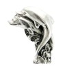 Bastone da passeggio anziani - pesce delfini - per uomo donna  elegante - legno metallo - personalizzato - Cerimonia Sposo Dandy