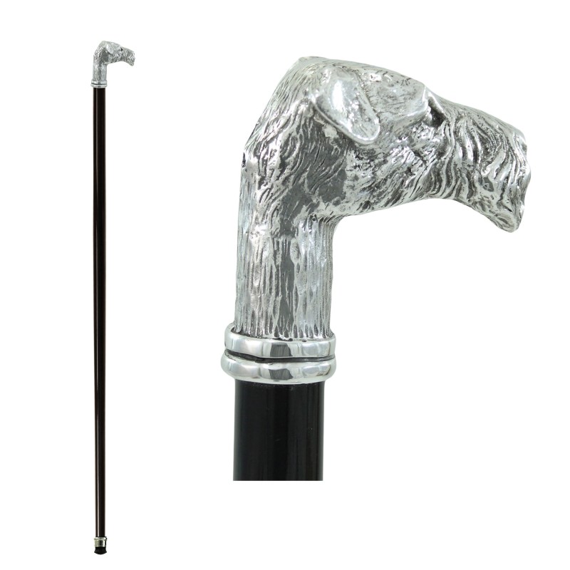 Bastón para personas mayores - perro fox terrier - para hombres y mujeres - personalizado - Ceremonia del novio - Regalo Bastón para personas mayores - perro fox terrier - para hombres y mujeres - personalizado - Ceremonia del novio - Regalo