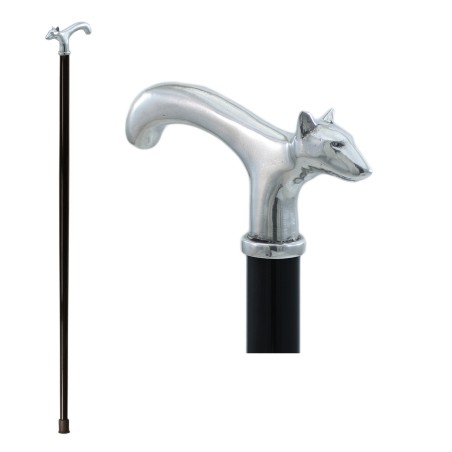 Bastón para ancianos - perro bull terrier - hombre y mujer elegantes - personalizado - Ceremonia - Regalo - Italia