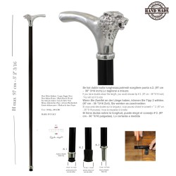 Bastone da passeggio - anziani - lupo - elegante uomo donna  - personalizzato - Cerimonia - Regalo - Italy