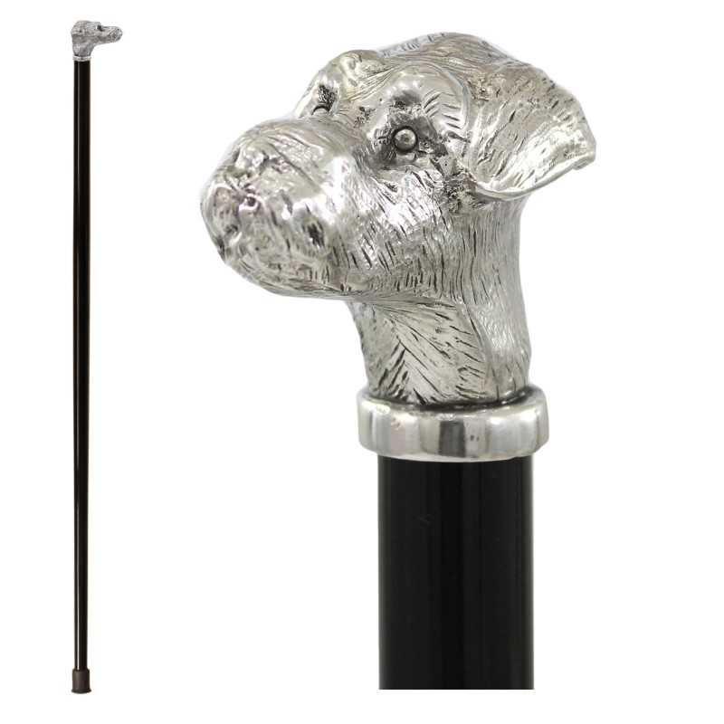 Canne - personnes âgées - chien snauzer - homme et femme élégants - personnalisé - Cérémonie - Cadeau - Italie Canne - personnes âgées - chien snauzer - homme et femme élégants - personnalisé - Cérémonie - Cadeau - Italie