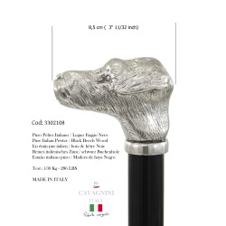 Walking stick - elderly - snauzer dog - elegant man and woman - personalized - Ceremony - Gift - Italy