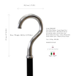 Gehstock - Haken - eleganter Mann und Frau - personalisiert - Zeremonie - Geschenk - Italien Cavagnini