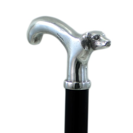 Cavagnini - Elegant elderly walking stick for men and women in wood and pewter