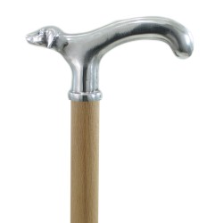 Cavagnini - Bastone per anziani elegante per uomo donna in legno e peltro