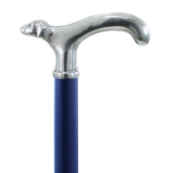 Cavagnini - Elegant elderly walking stick for men and women in wood and pewter