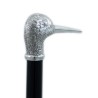 Cavagnini - Elegant elderly cane for men and women in wood and pewter - woodcock bird