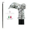 copia de Elegante bastón de anciano para hombre, mujer, ceremonia, madera y peltre - pájaro águila - Italia