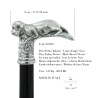 copia de Elegante bastón de anciano para hombre, mujer, ceremonia, madera y peltre - pájaro águila - Italia