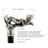 Sturdy elegant wooden walking stick for men and women ceremonies - gift for the elderly - Cavagnini Italia - Giaguaro
