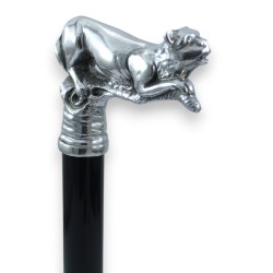 Sturdy elegant wooden walking stick for men and women ceremonies - gift for the elderly - Cavagnini Italia - Giaguaro