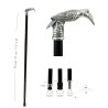 Walking Stick Elderly Elegant for Men Women Personalized, Exotic Crow Stick Made in Italy Cavagnini