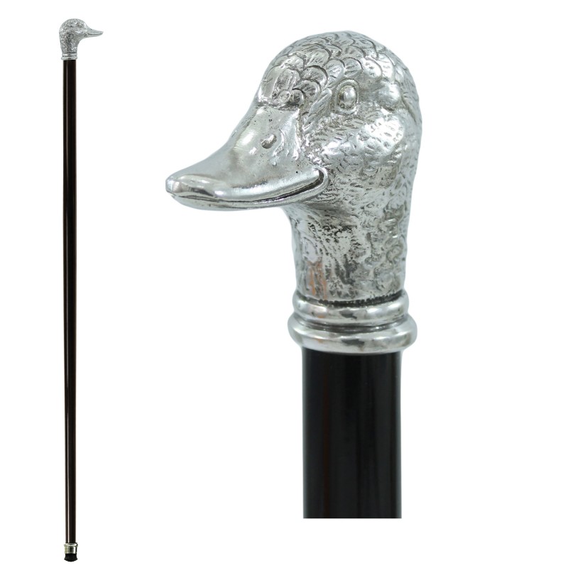 Elegante Bastón para Ancianos para Hombres y Mujeres, Bastón con Cabeza de Pato Hecho en Italia Cavagnini Elegante Bastón para Ancianos para Hombres y Mujeres, Bastón con Cabeza de Pato Hecho en Italia Cavagnini