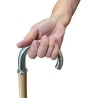 Walking Stick Elegant Curved Handmade in Italy - Personalized 5 Colors Engraving Name for Men Women