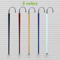 Walking Stick Elegant Curved Handmade in Italy - Personalized 5 Colors Engraving Name for Men Women