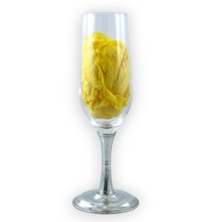 Glass Goblet with Decorative Pewter - Handcrafted Elegance and Luxury by CAVAGNINI