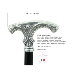 Kopie von Eleganter Cavagnini Artisan Gehstock: Stil und Qualität Made in Italy – 2-Kopf-Modell